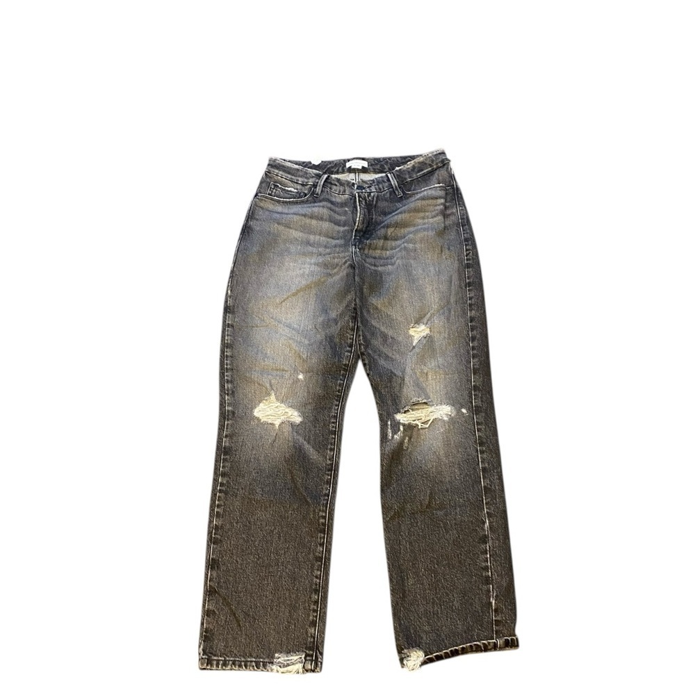 Good American Vintage Mid Rise Distressed jeans